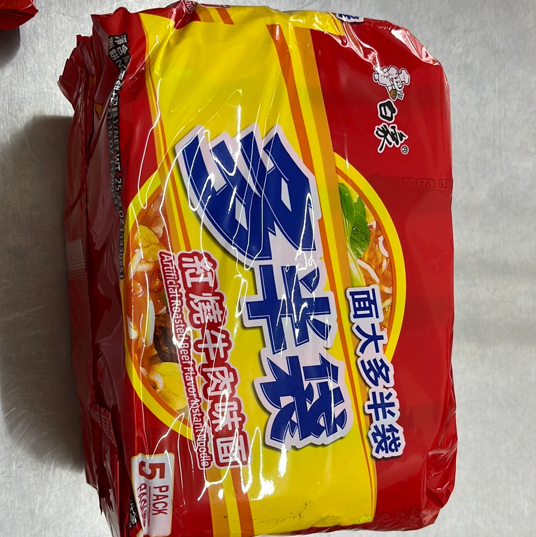 白象/红烧牛肉面/5连包