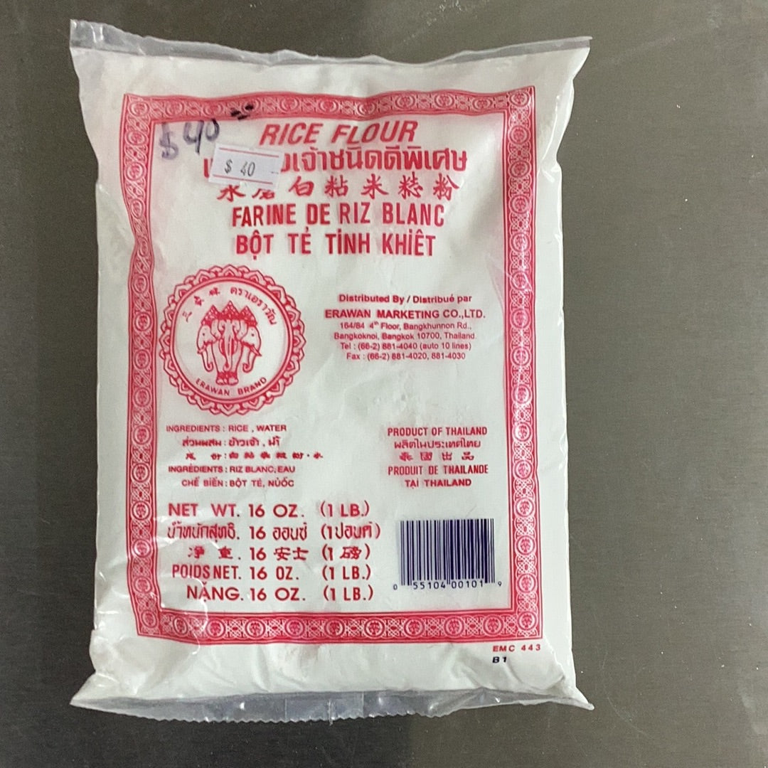 三象/水磨白粘米粉。 500克。