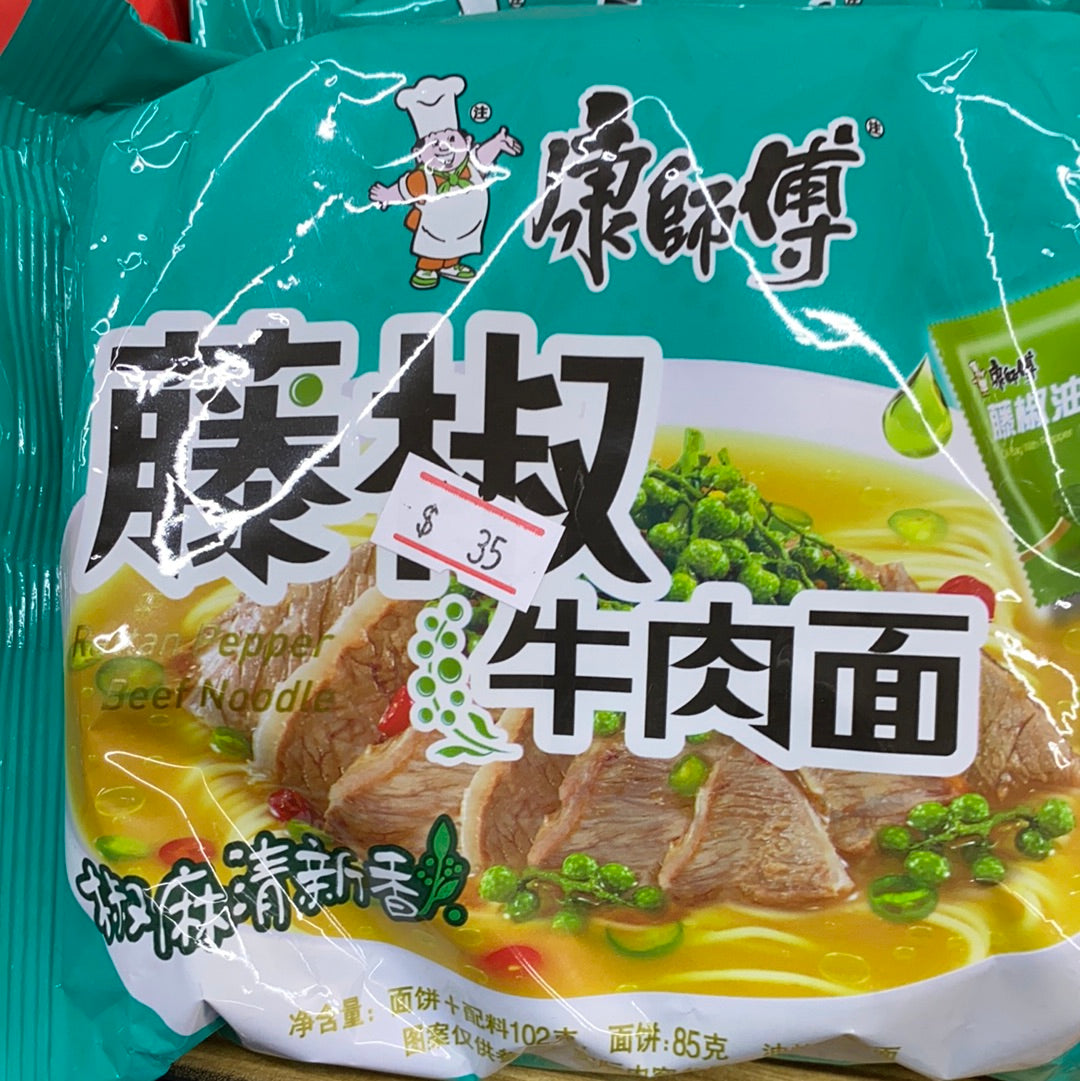 康师傅-藤椒牛肉面 85克