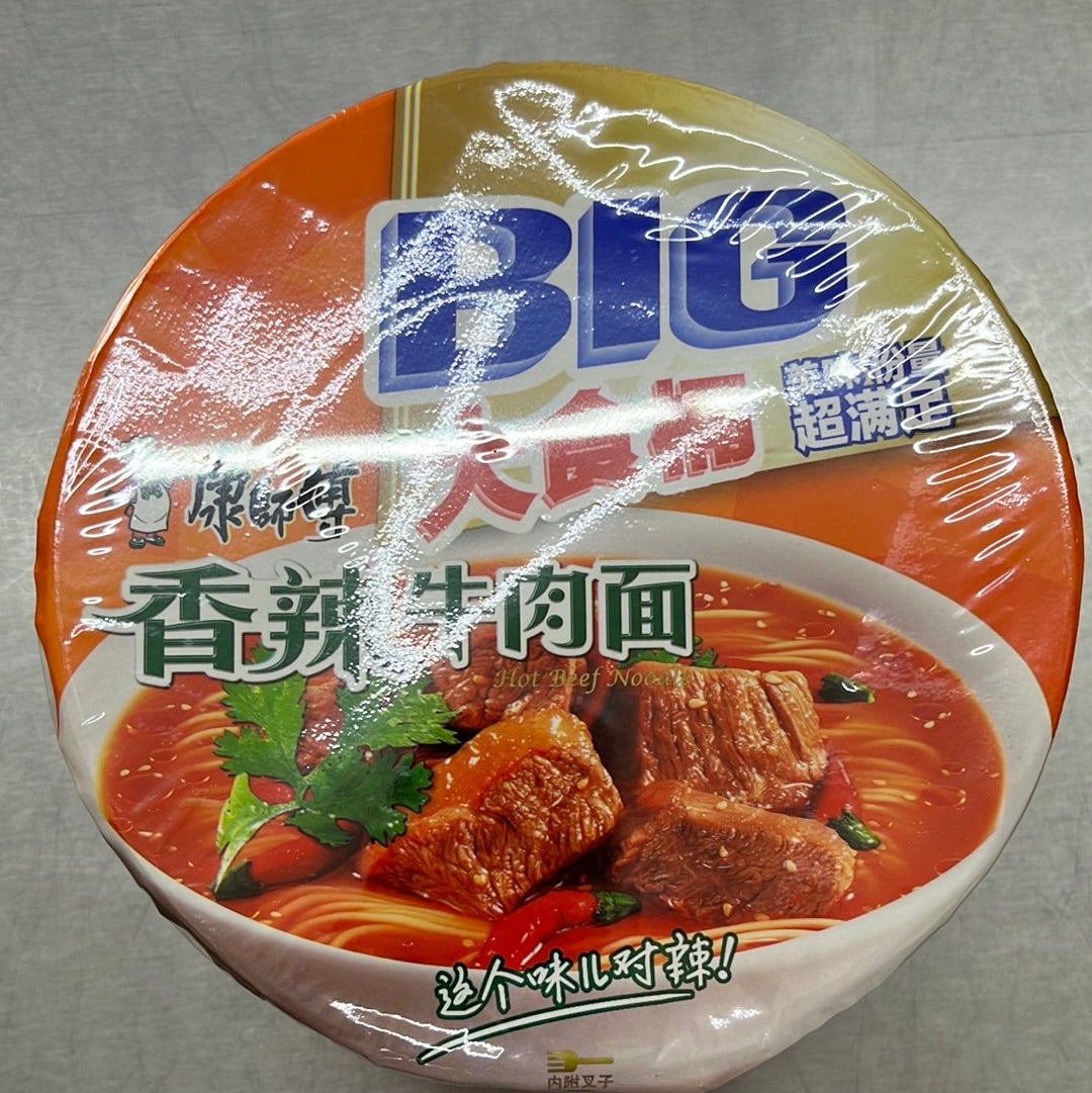 康师傅/香辣牛肉面/桶大