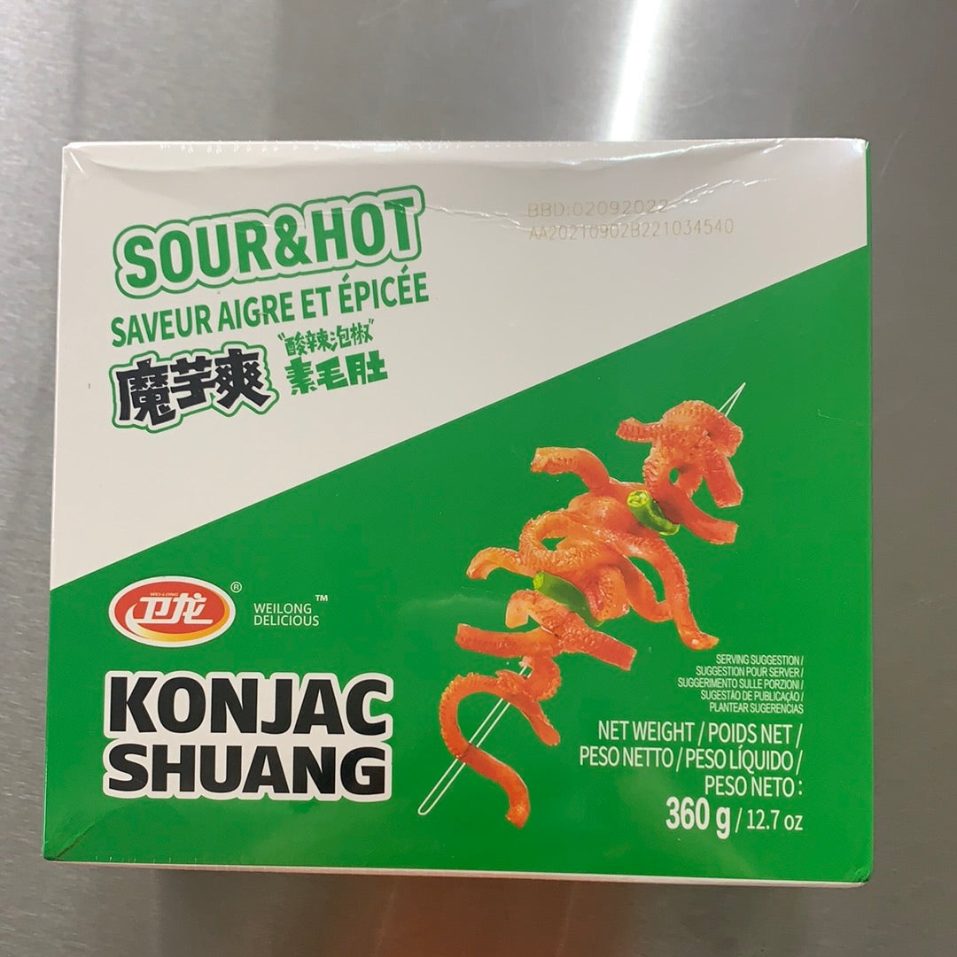 卫龙/魔芋爽/酸辣泡椒素毛肚 360g