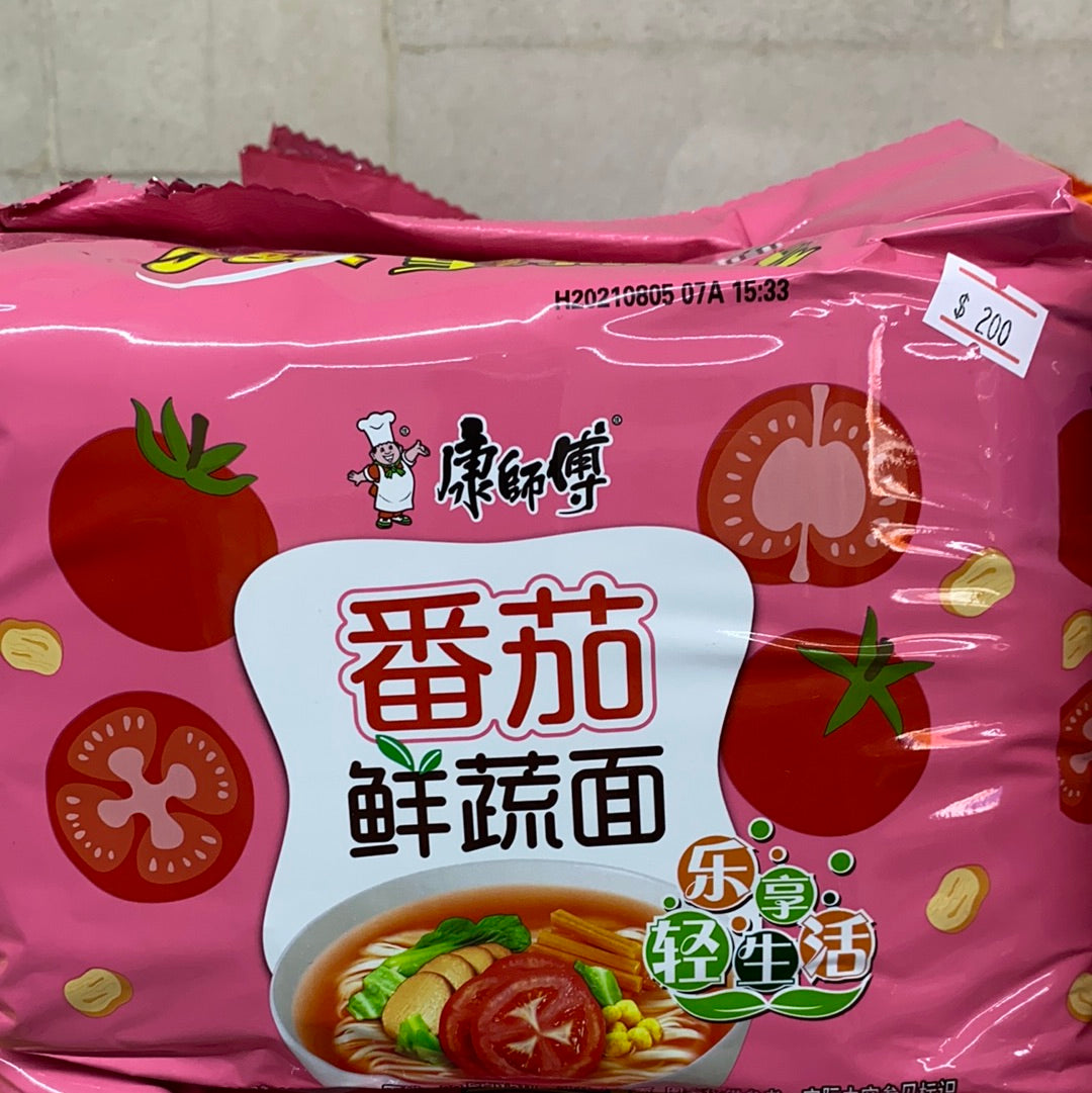 康师傅-番茄鲜蔬面 5连包