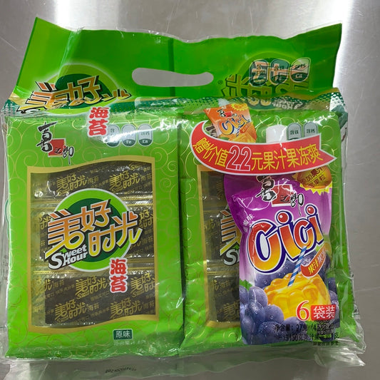 喜之郎美好时光海苔/原味/6包装 4.5g