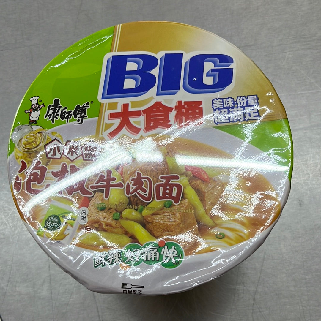 康师傅/泡淑牛肉面/桶/大