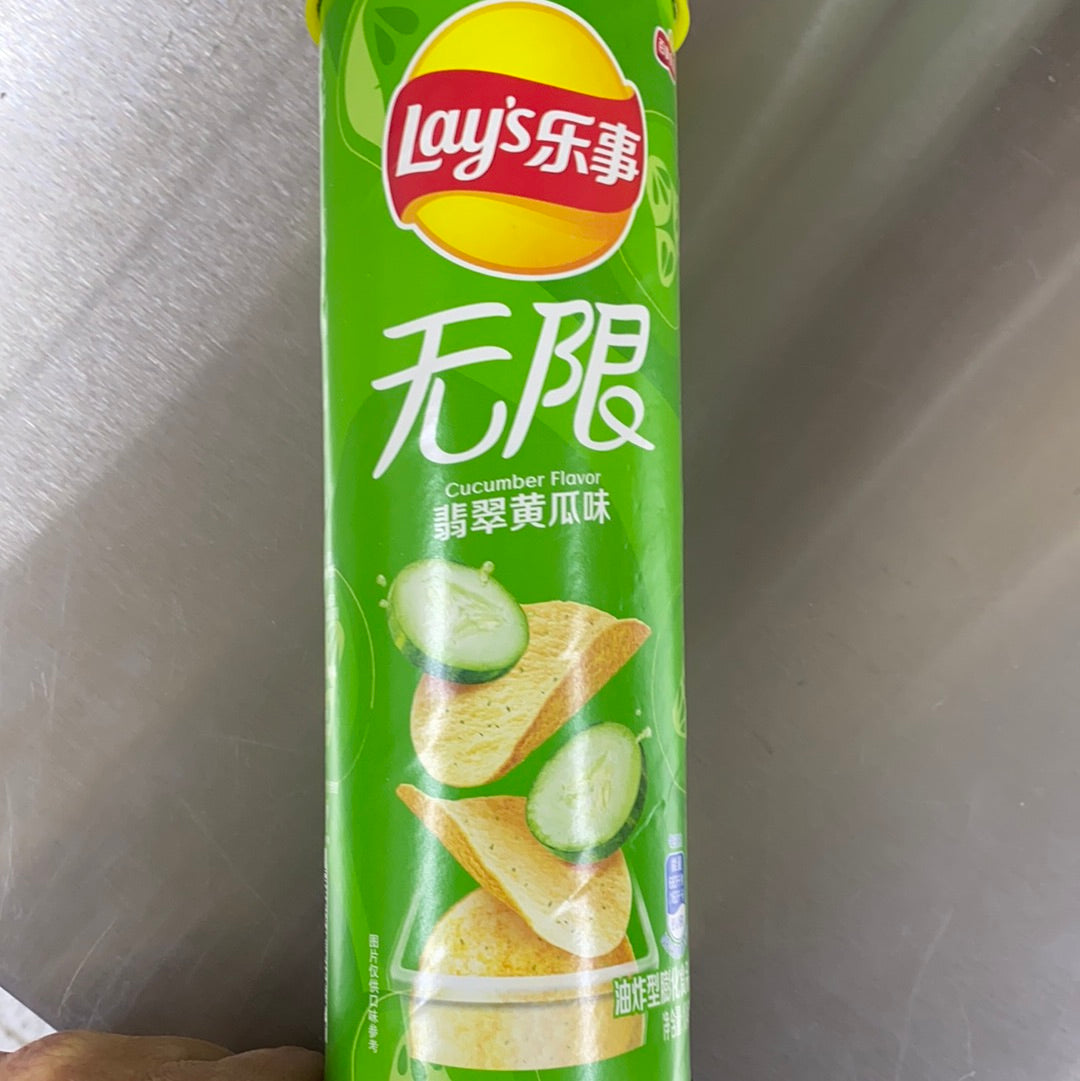 乐事-黄瓜味薯片。105g