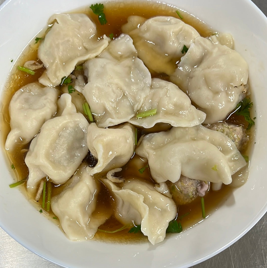 饺子/汤/ Orden de ravioles en sopa
