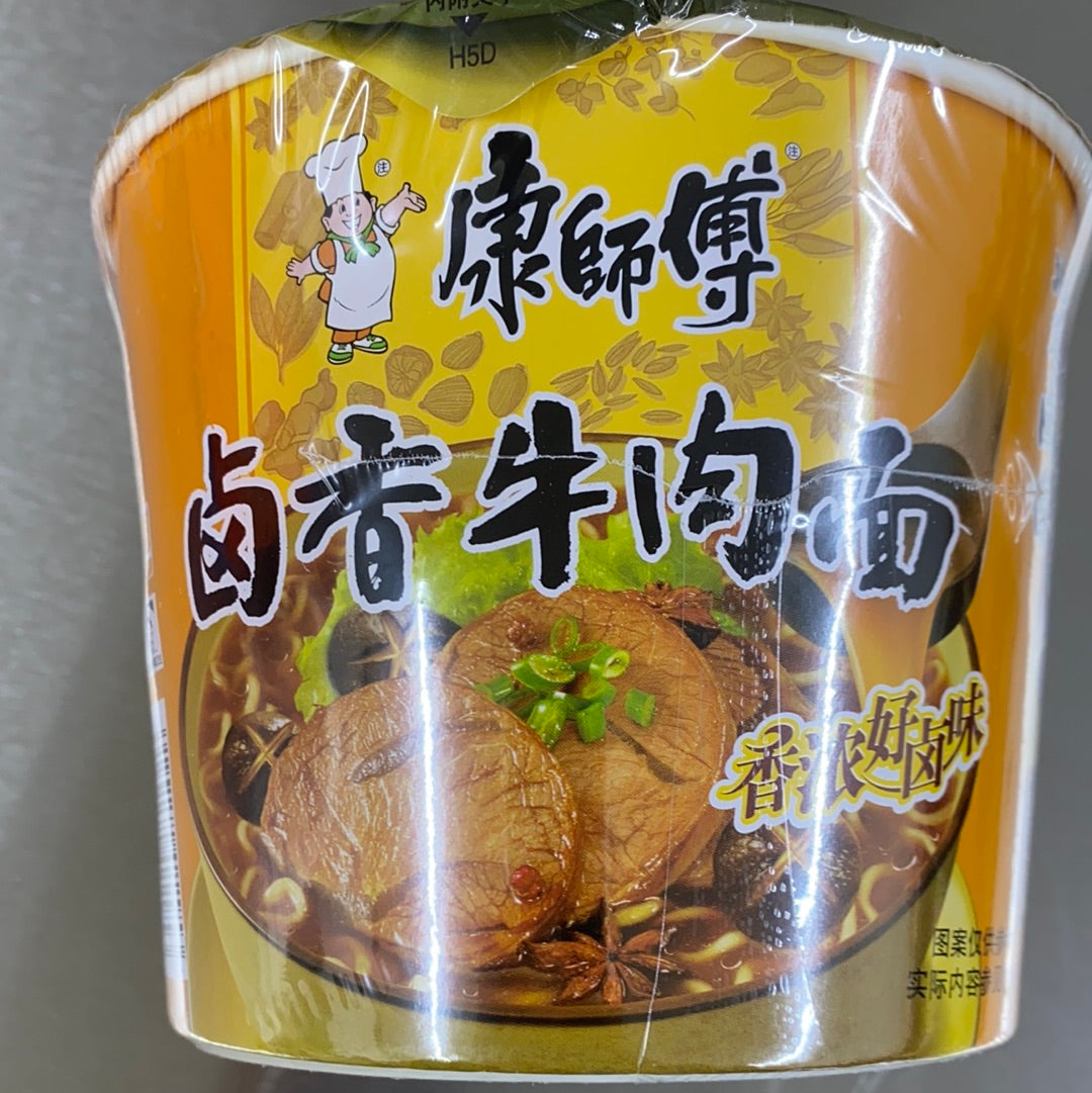 康师傅-卤香牛肉面桶 108G