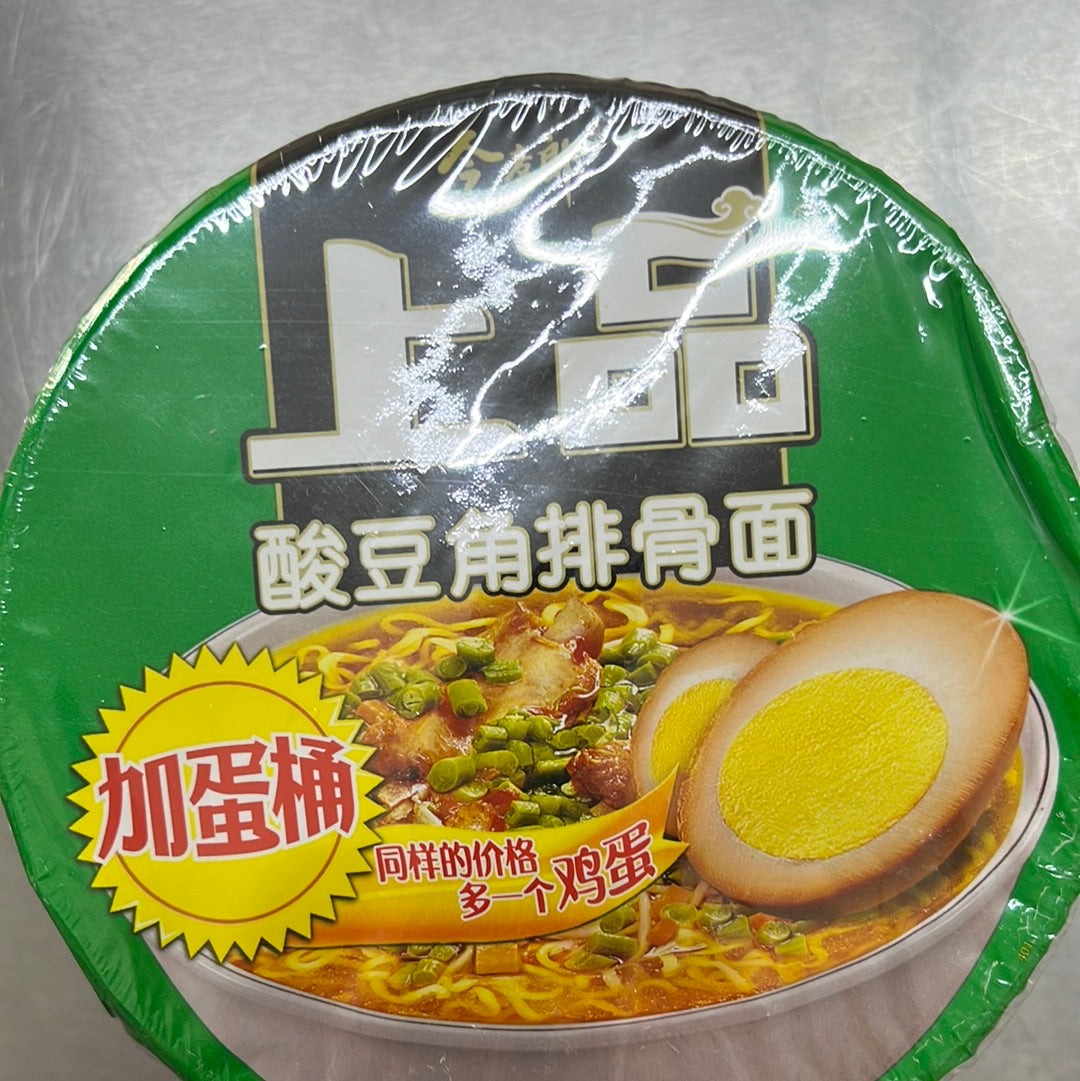 今麦郎/酸豆角排骨/桶