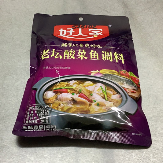好人家/老坛酸菜鱼/350g