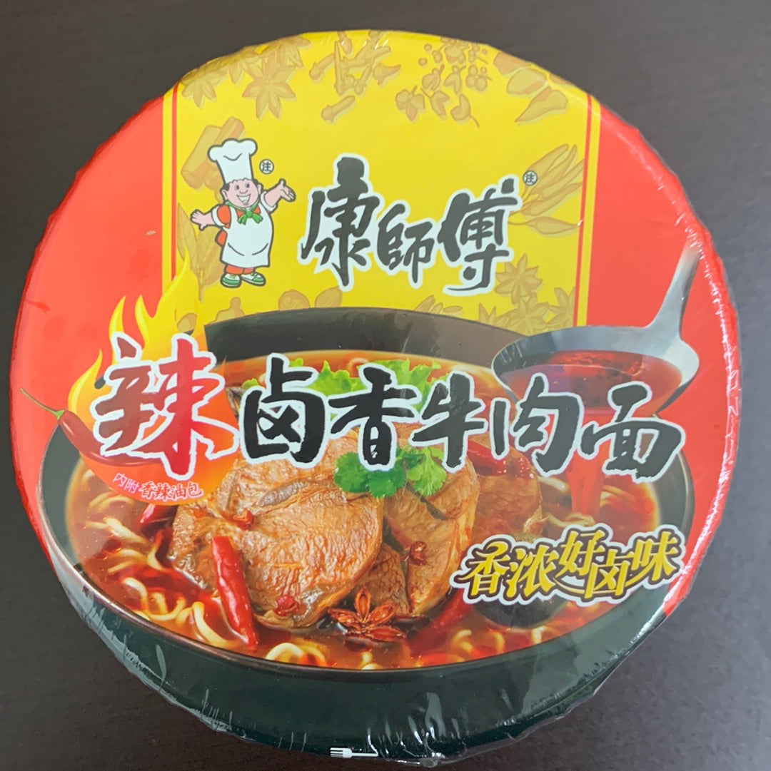 康师傅-辣卤香牛肉-桶