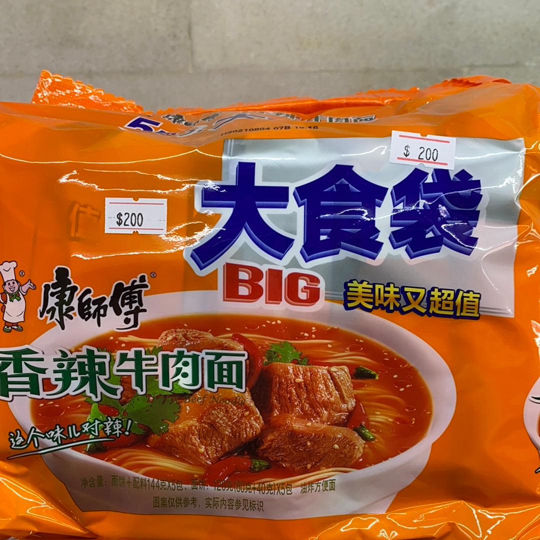康师傅-大食袋/香辣牛肉面