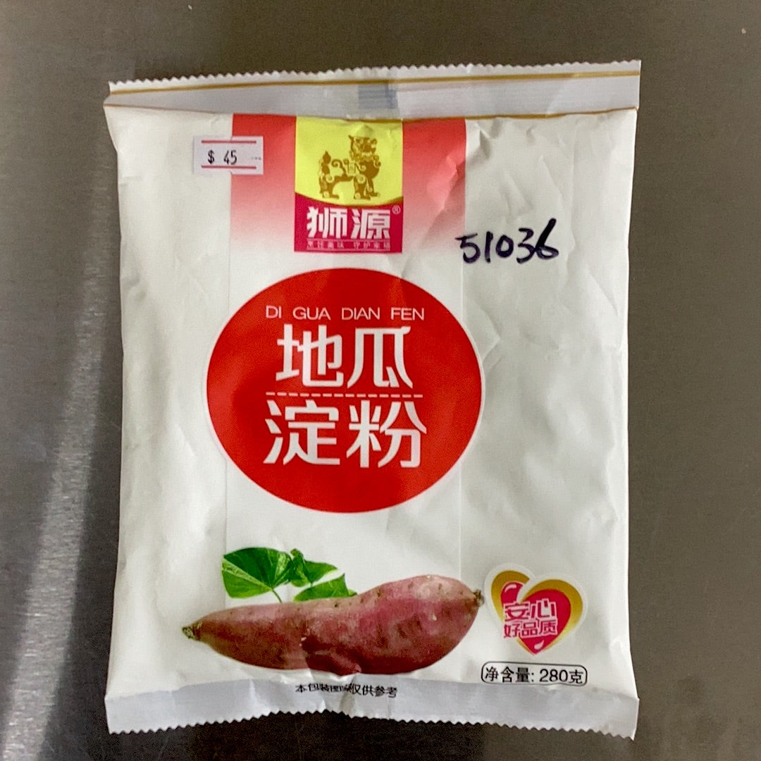 狮源地瓜淀粉      280克。