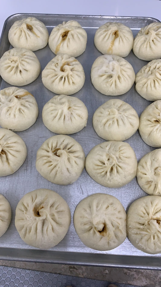 包子/猪肉大葱 / Pan de cerdo con Poro